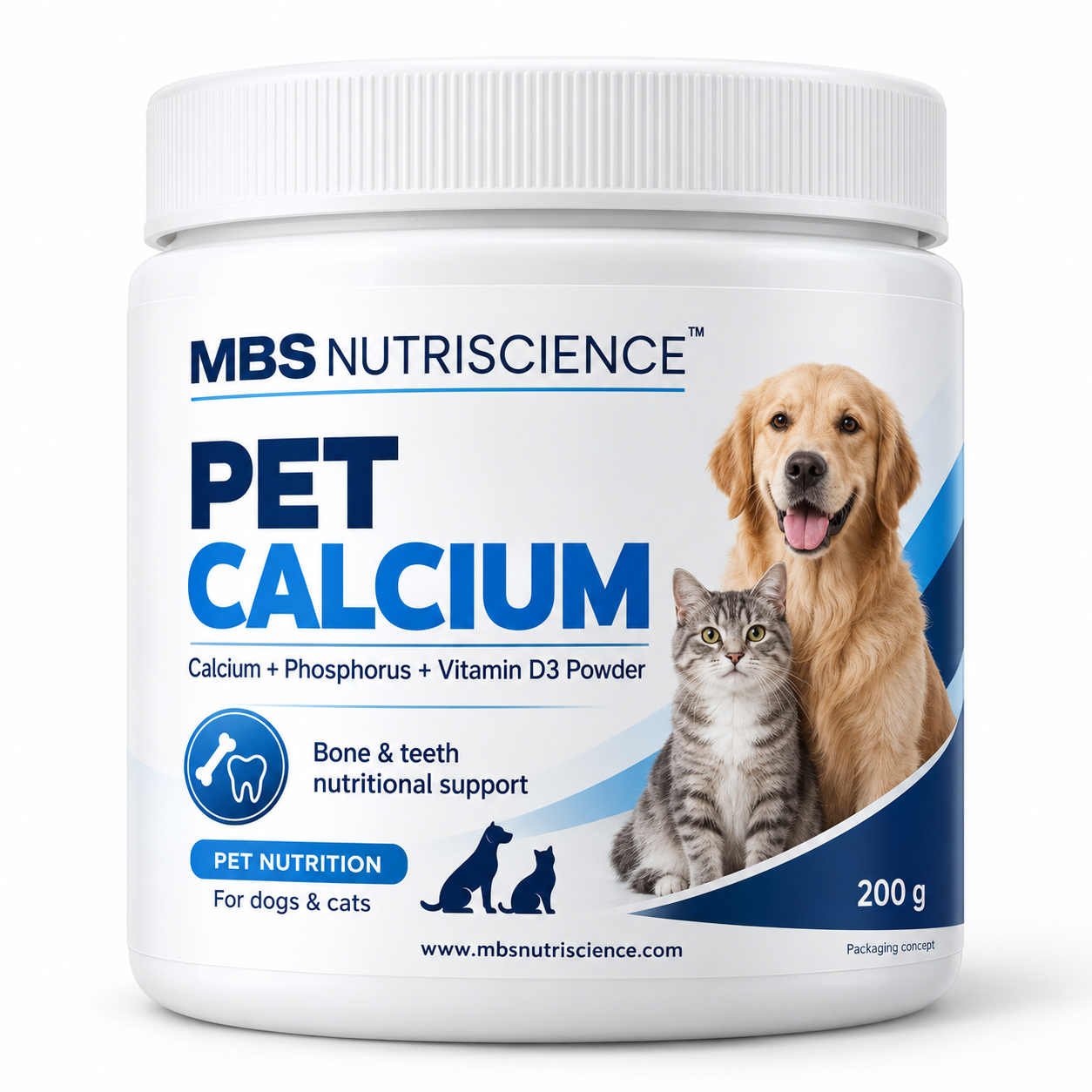 MBS Nutriscience PET CALCIUM packshot